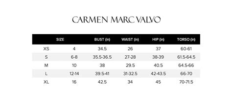 carmen carmen marc valvo|carmen marc valvo size chart.